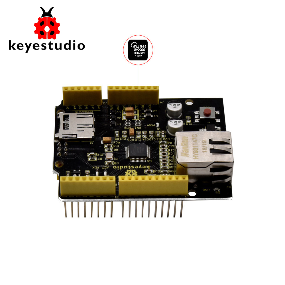 Keyestudio W5500 Ethernet Shie - Ethernet Module W5500 review and price