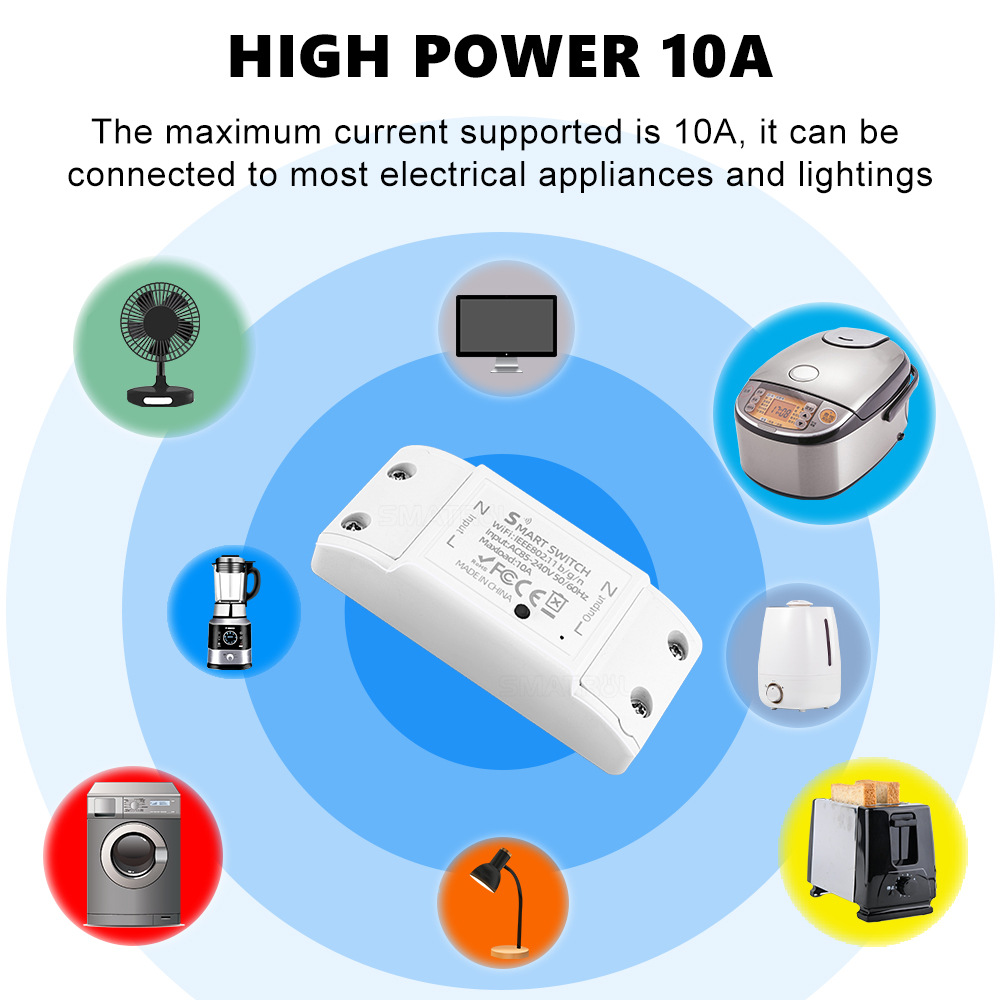 10A Basic R2 Relay WiFi Smart  - Sonoff Basic Switch review and price
