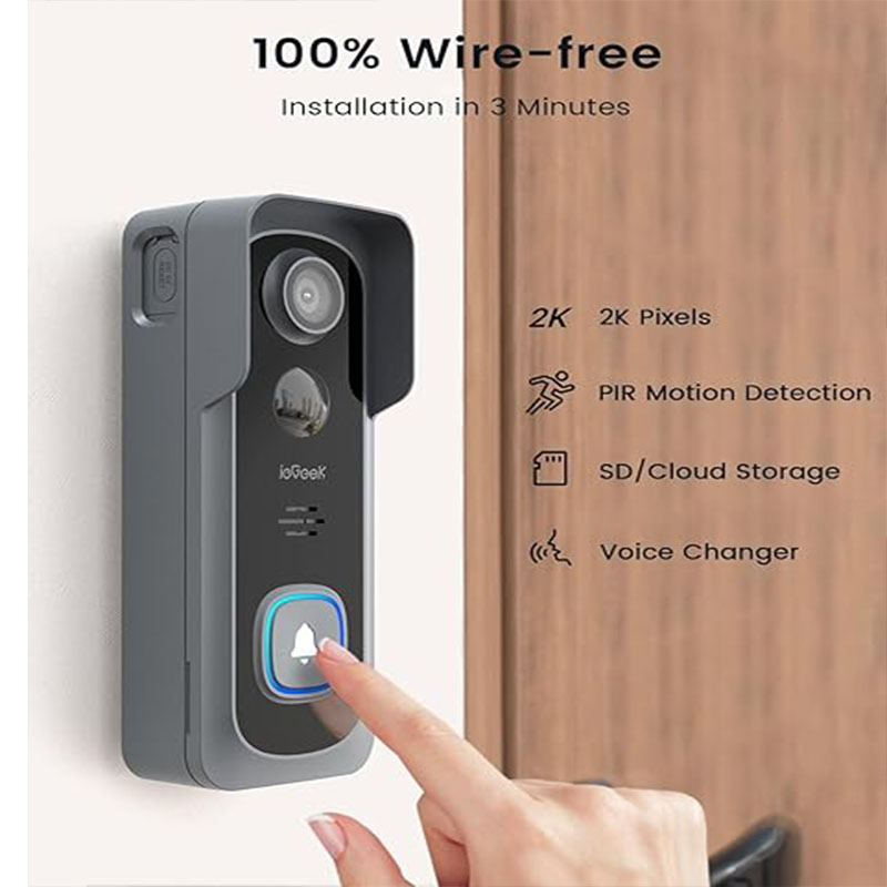 ieGeek 2K Doorbell Camera Wire - Smart Doorbell Wired review and price